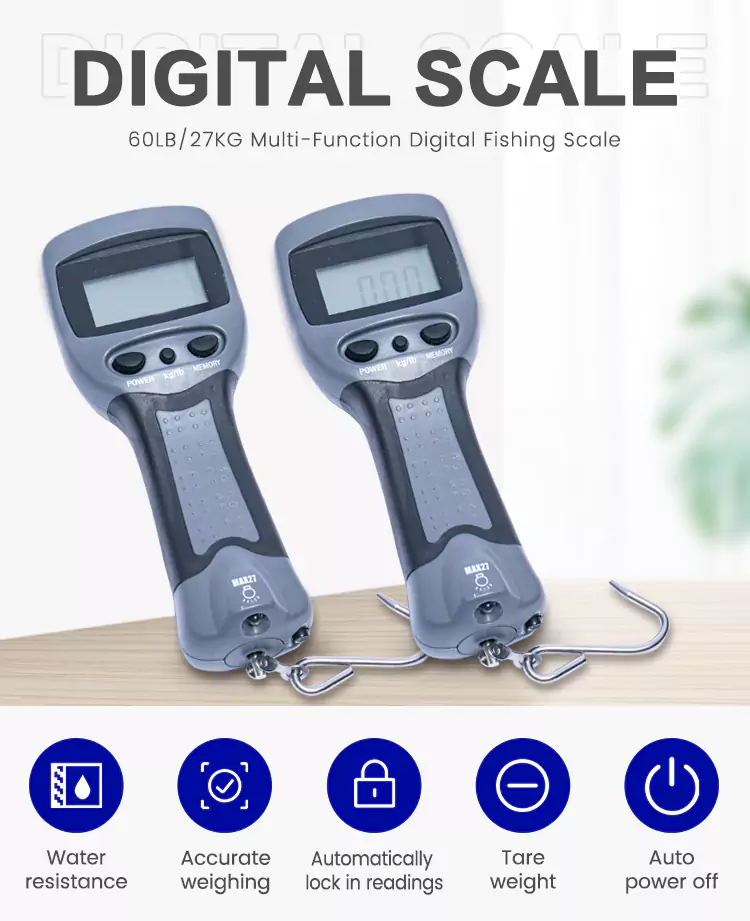 60LB Portable Digital Fishing Scales Product Description