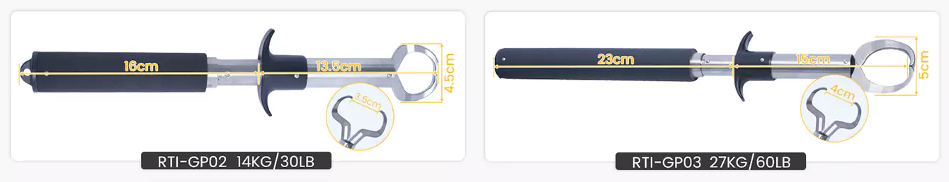 60LB stainless steel fish gripper Product Size