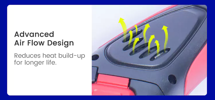 Advanced Air Flow Design with 7.2V Cordless Electric Fillet Knife
