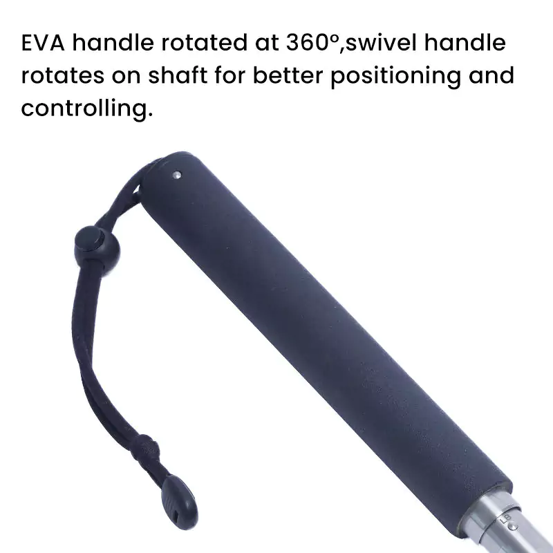 EVA handle rotated at 360 of 60LB Fish Gripper