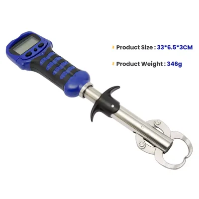 LCD Digital Scale Fish Lip Grabber Product Size and Weight