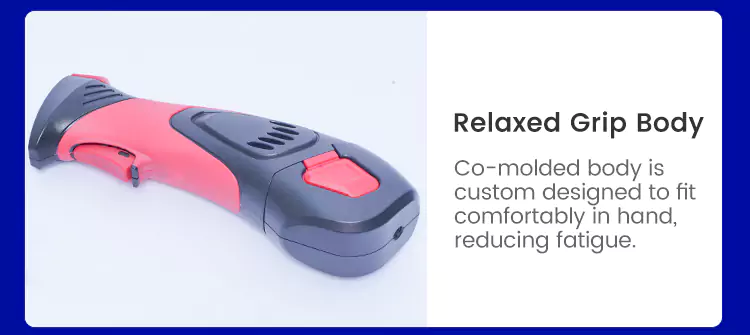 Relaxed Grip Body with 7.2V Cordless Electric Fillet Knife