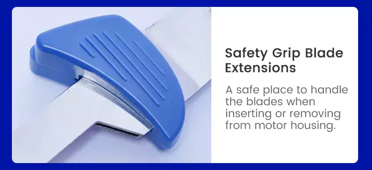 Safety Grip Blade Extensions with 7.2V Cordless Electric Fillet Knife