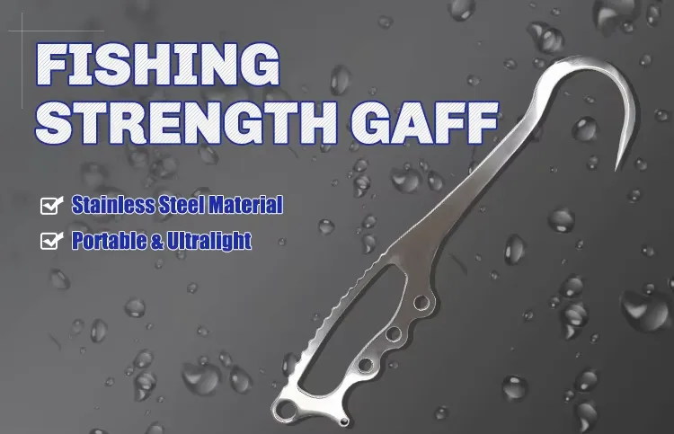 12-inch Stainless Steel Strength Fishing Gaff Product Description
