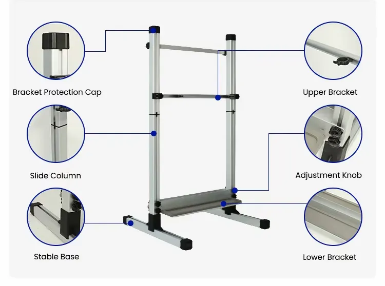 24 Aluminum Fishing Rod Holder Product Structure