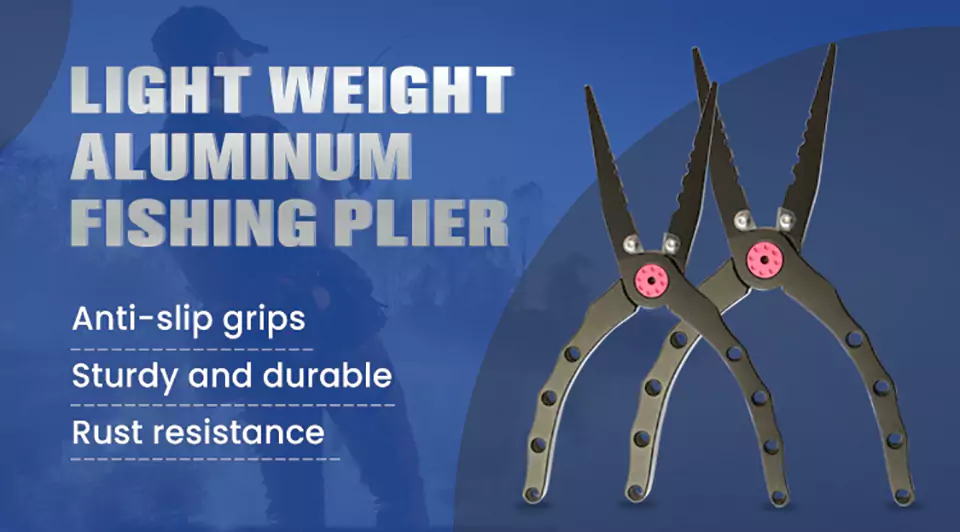 90g Light Weight Aluminum Fishing Pliers Product Description