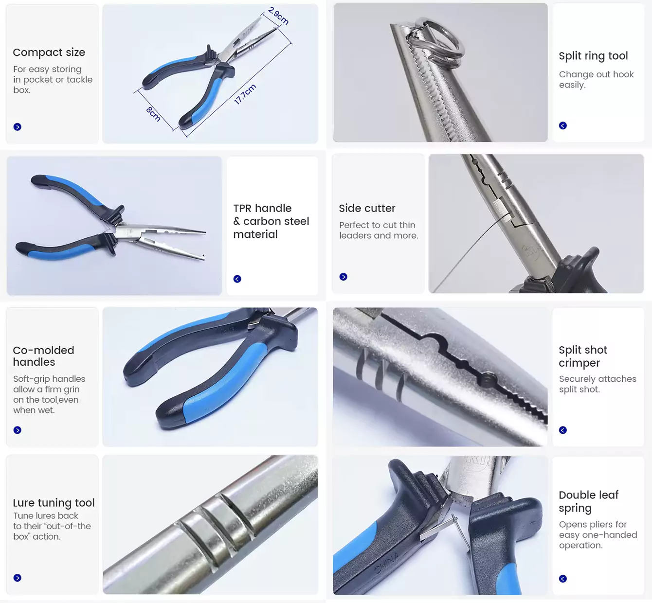 Advantages of 6.5 inch Carbon Steel Split Ring Pliers