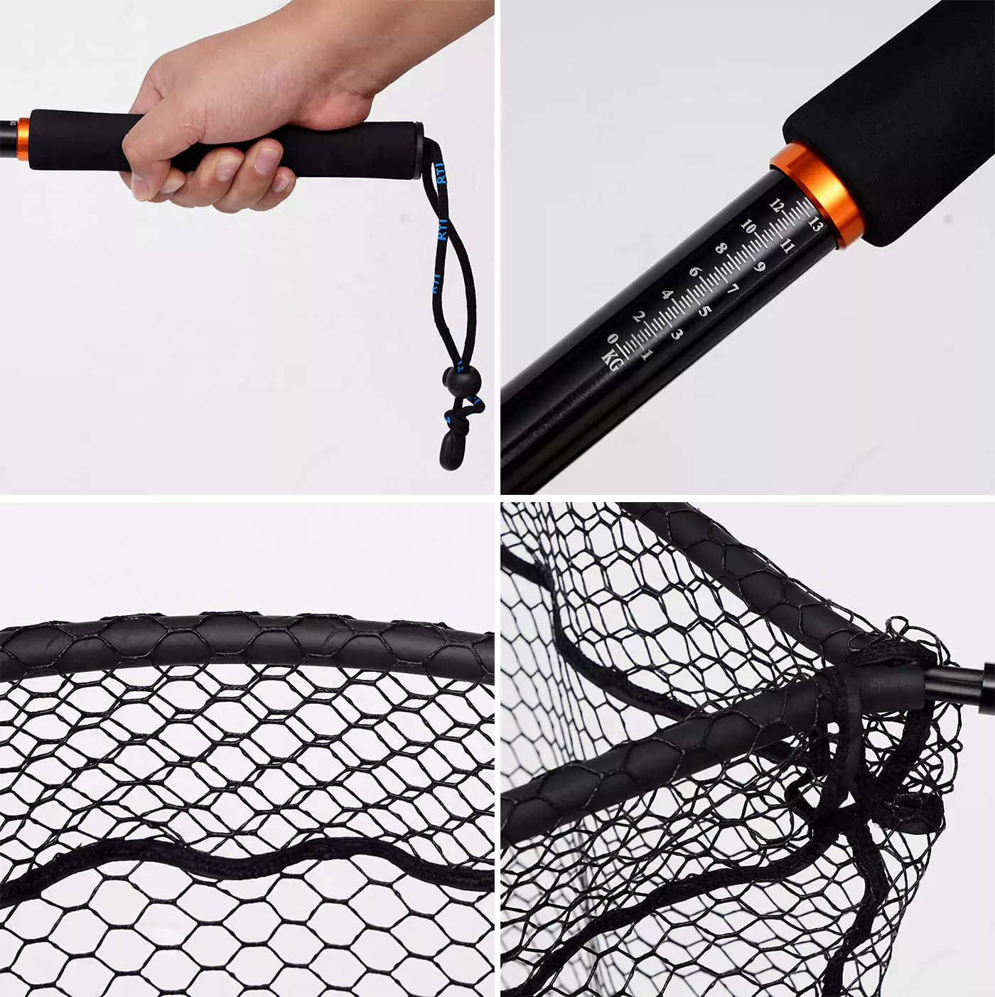 Advantages of Floating Landing net with 15kg scale