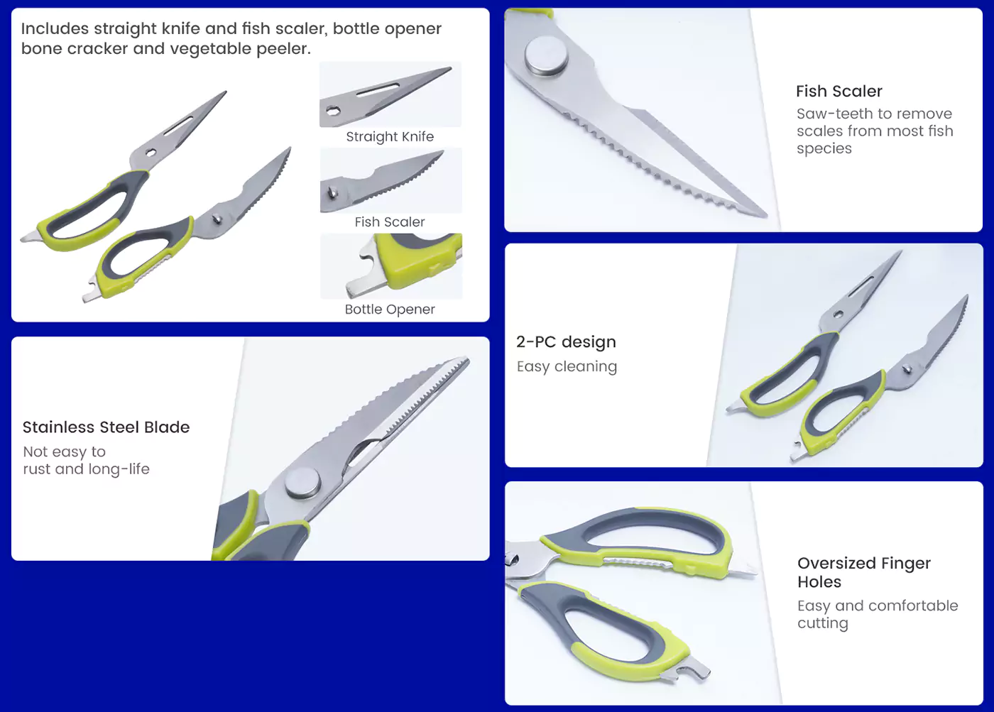 Advantages of Stainless Steel Multi Function Cutting Scissors