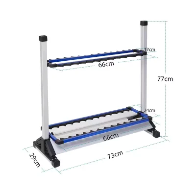 Aluminum 24 Fishing Rod Holder Rack Product Size