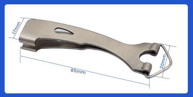 Stainless Steel Line Clipper Product Dimensions