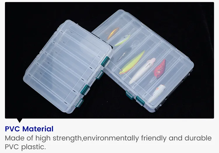 Durable PVC Construction of Double Sided Fishing Box