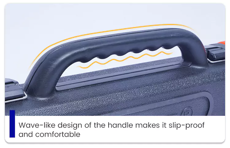 Ergonomic Anti-Slip Handle of HDPE Fishing Rod Case