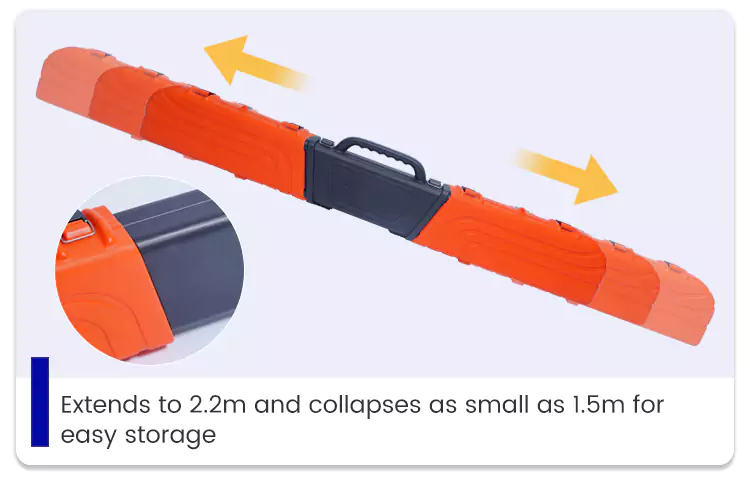 Expandable Structure for Plastic Fishing Rod Case