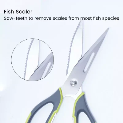 Fish Scaler of Stainless Steel Multi Function Scissors