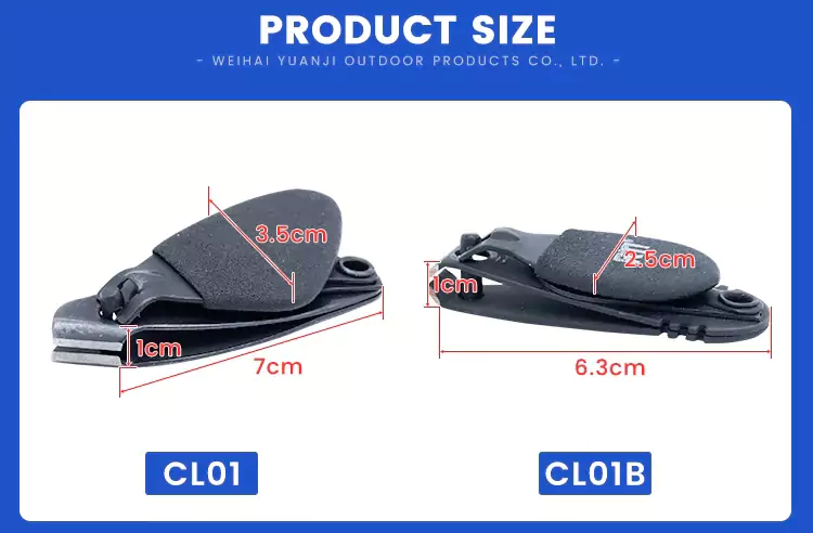 Foldable Fishing Line Clippers Product Size