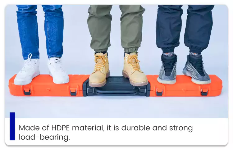 HDPE Construction of Plastic Fishing Rod Case