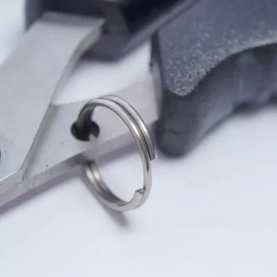 Hanging Ring of Serrated Blade Fishing Scissors