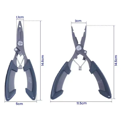 Multi-functional Stainless Steel Fishing Lure Plier Product Size