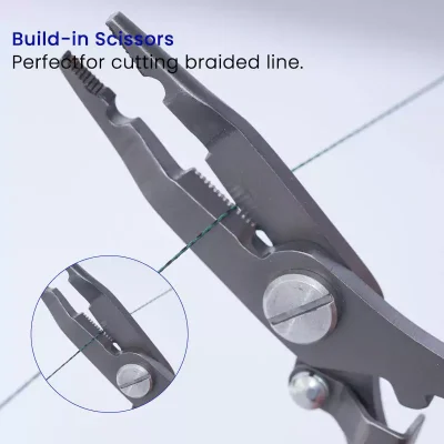 Multifunction Fishing Lure Pliers with Scissors
