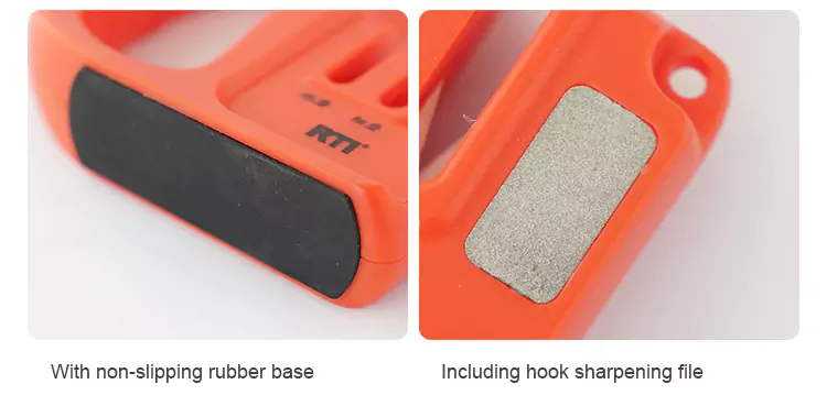 Non-slipping Rubber Base and Hook Sharpening for 2-Stage Knife Sharpener