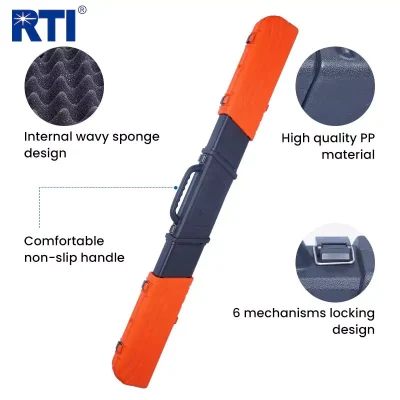 Orange Plastic Fishing Rod Case