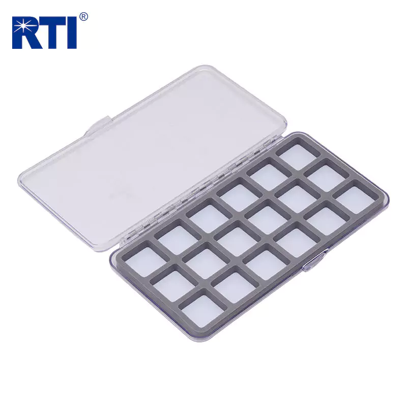 PP Material 18 Compartments Magnetic Fish Hook Storage Box