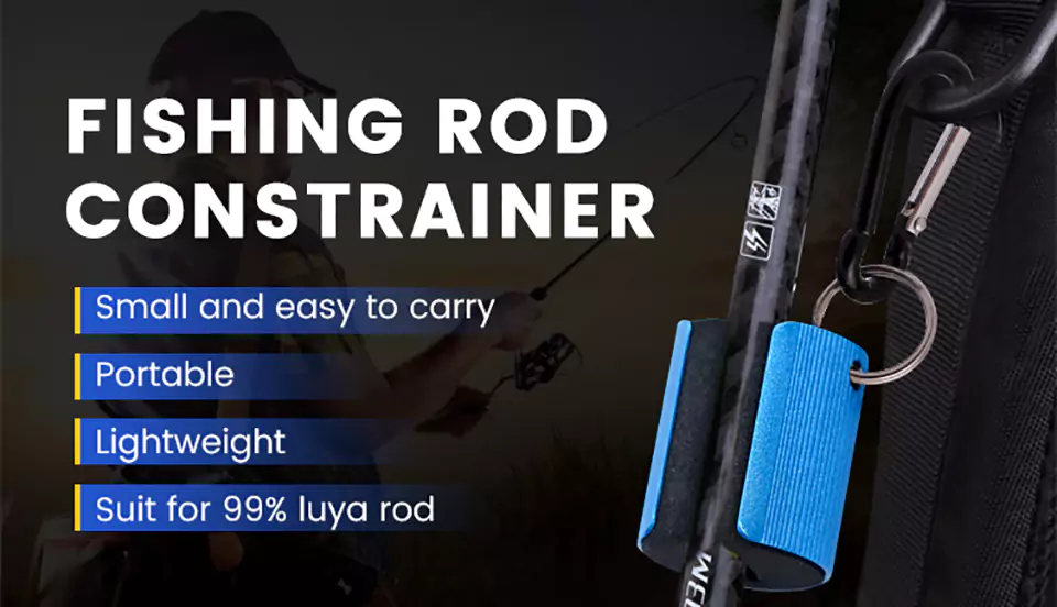 Wholesale Portable Fishing Rod Constrainer with Carabiner - RTI