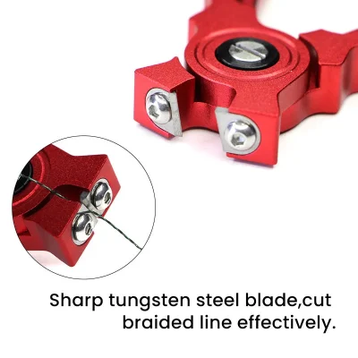 Sharp tungsten steel blade of Aluminum Fishing Line Clipper