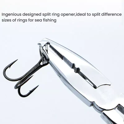 Split Ring Opener of 5.5 Inch Stainless Steel Fishing Plier
