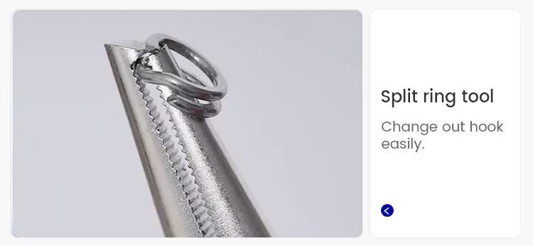 Split Ring Tool for 6.5 Inch Carbon Steel Fishing Pliers
