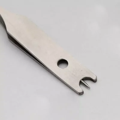 Split Ring Tweezers with Cleaning Jig Eyes