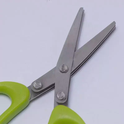 Stainless Steel Blade of Multi-functional Triple Blade Worm Scissors