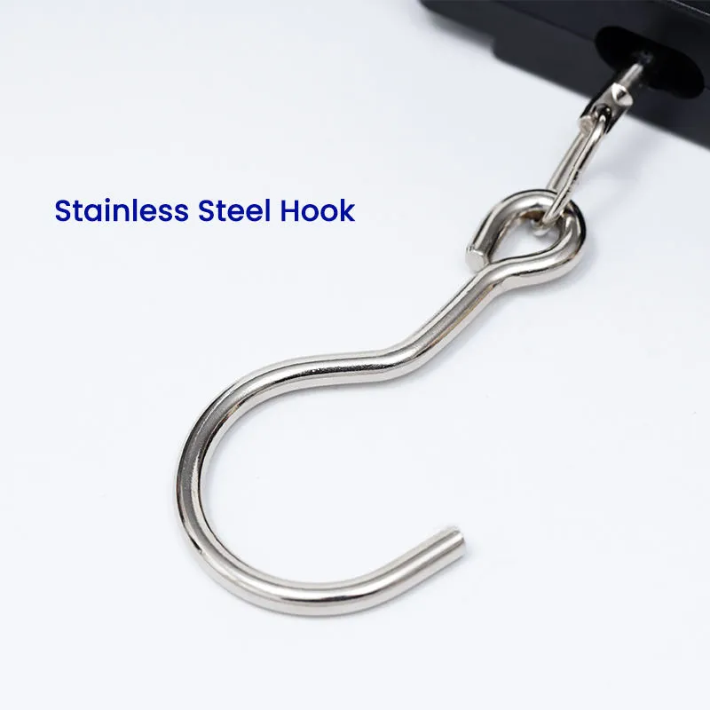 Stainless Steel Hook of 50kg Waterproof Digital Fish Weight Scale