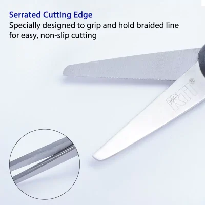 Stainless Steel Serrated Cutting Edge of Braid Line Scissors