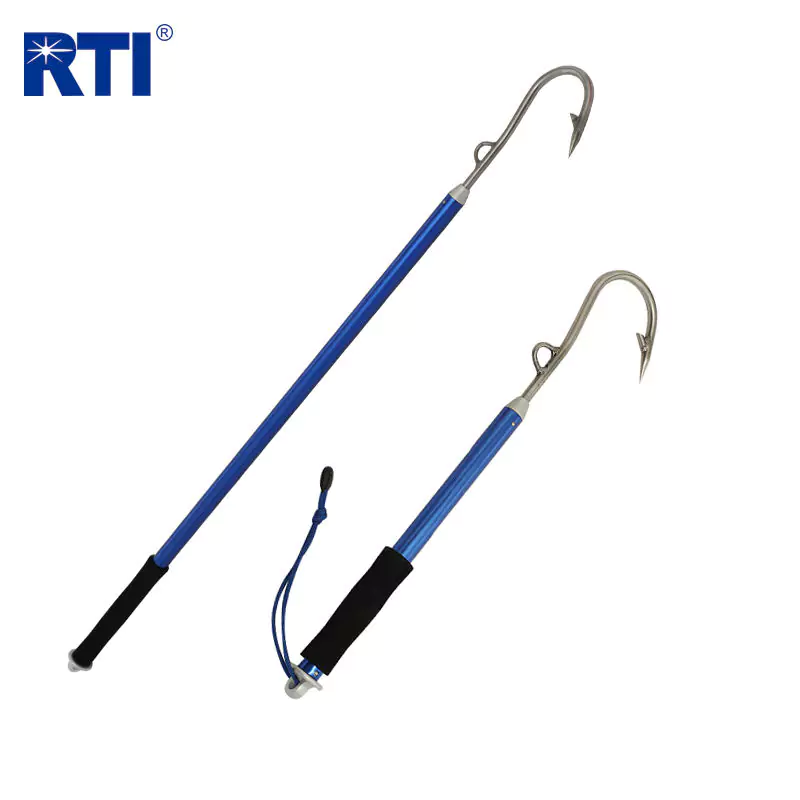 Strength Aluminum Fishing Gaff with Stainless Steel Hook and Eva Handle