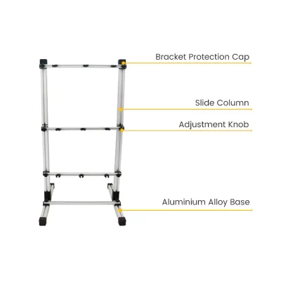 Structural Details of the Aluminum Fishing Rod Display Rack