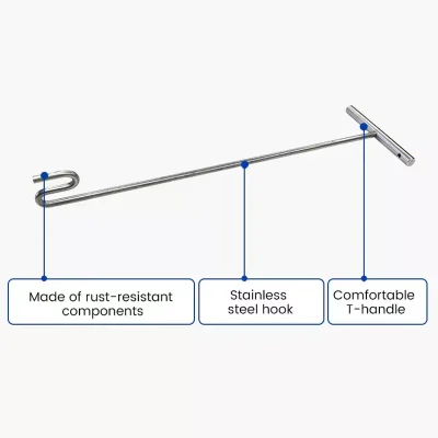 Structure of S Shape Stainless Steel Hook Remover