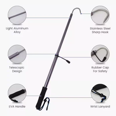 Telescopic Aluminum Fishing Gaff Product Structure
