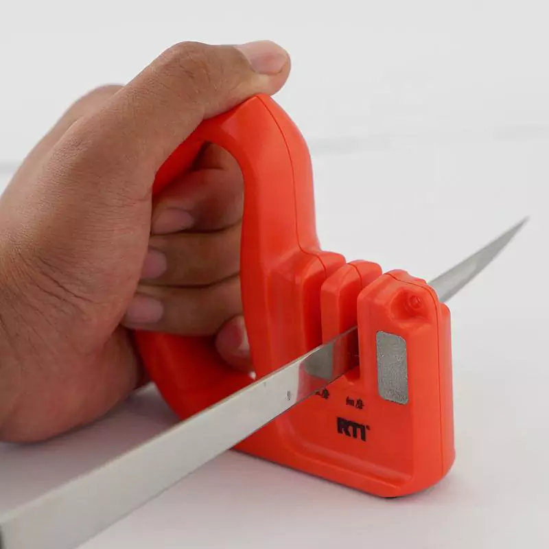 Tungsten steel and Ceramic 2-stage Knife Sharpener