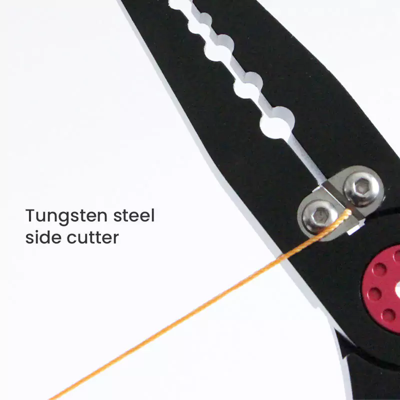 Tungsten steelside cutter of Light Weight Aluminum Fishing Pliers
