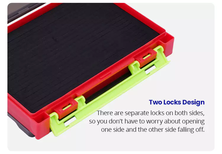 Two Locks Design of Fishing Lure Storage Box