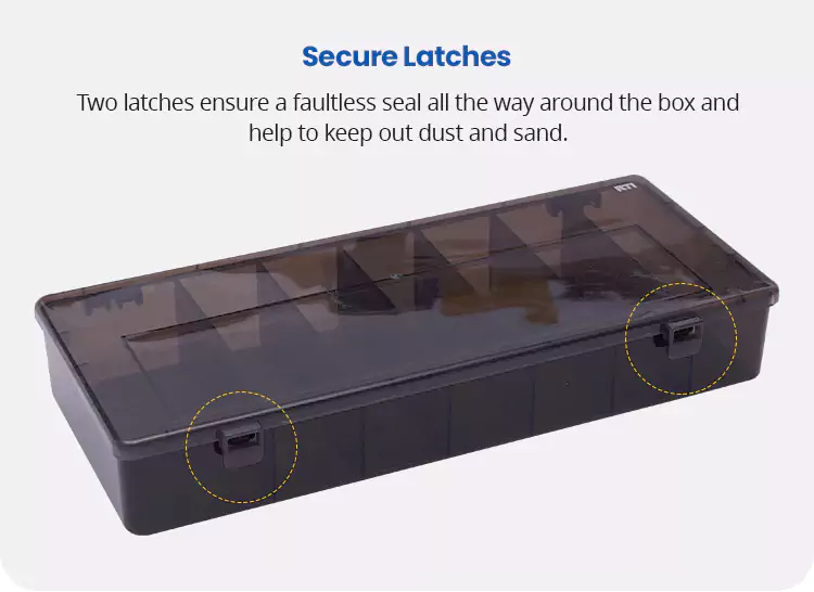 Waterproof Fishing Storage Boxes with Secure Latches