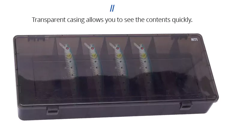 Waterproof Plastic Fishing Storage Boxes with Transparent Casing