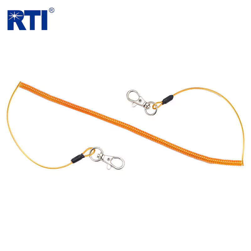 2m Retractable Fishing Tool Lanyard with Stainless Wire Strand