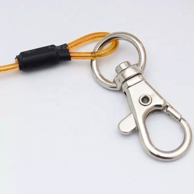 360° Rotating Swivel Connector of Fishing Coil Lanyard