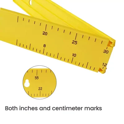 Both inches and Centimeter Marks of 24inch Fishing Ruler