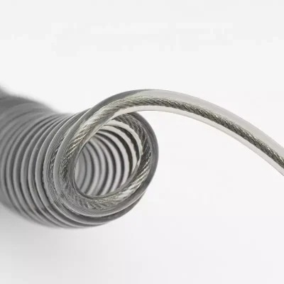 Built-in Stainless Wire Core of 1.3M Coil Lanyard with Swivel