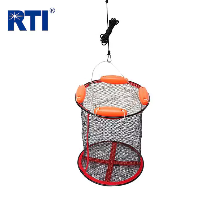 Collapsible Floating Fish Basket with PVC Floats
