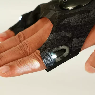 LED Lights Positioned on the Fingers for the Fishing Glove